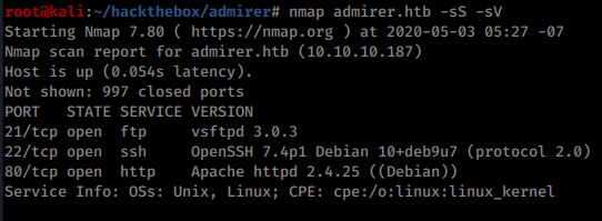 Nmap scan