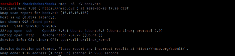 Nmap result