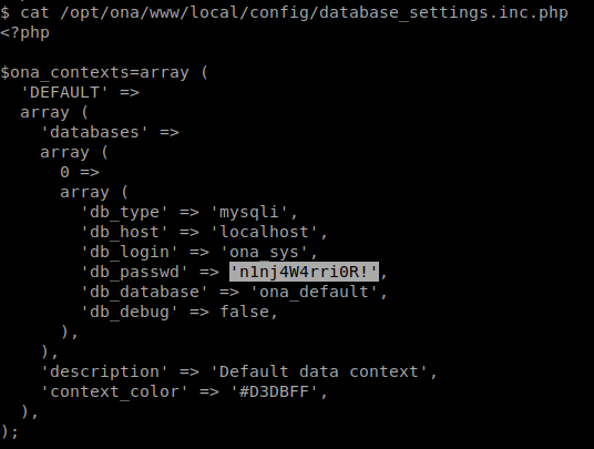 Sql password